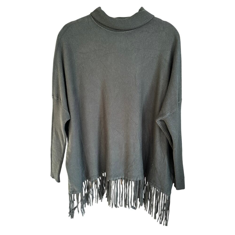 Green Cyprus Fringe Sweater